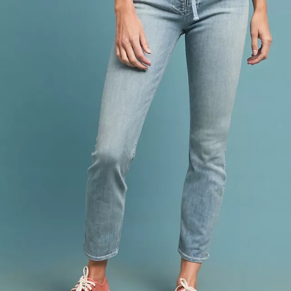 MOTHER Light Blue Ankle Jeans